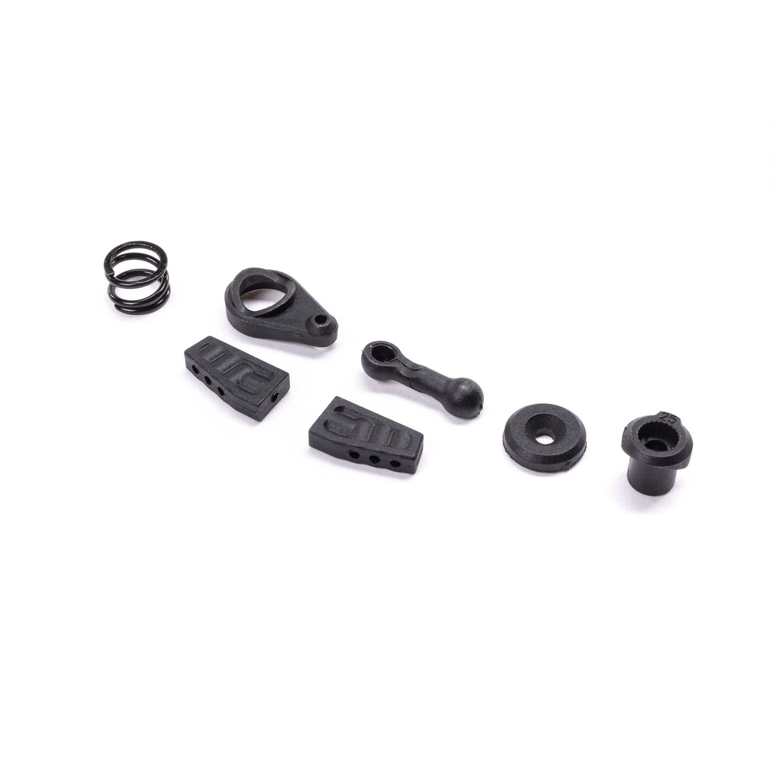 LOSI LOS211035 Servo Saver, Mount & Steering Link: 1970 Mini Drag