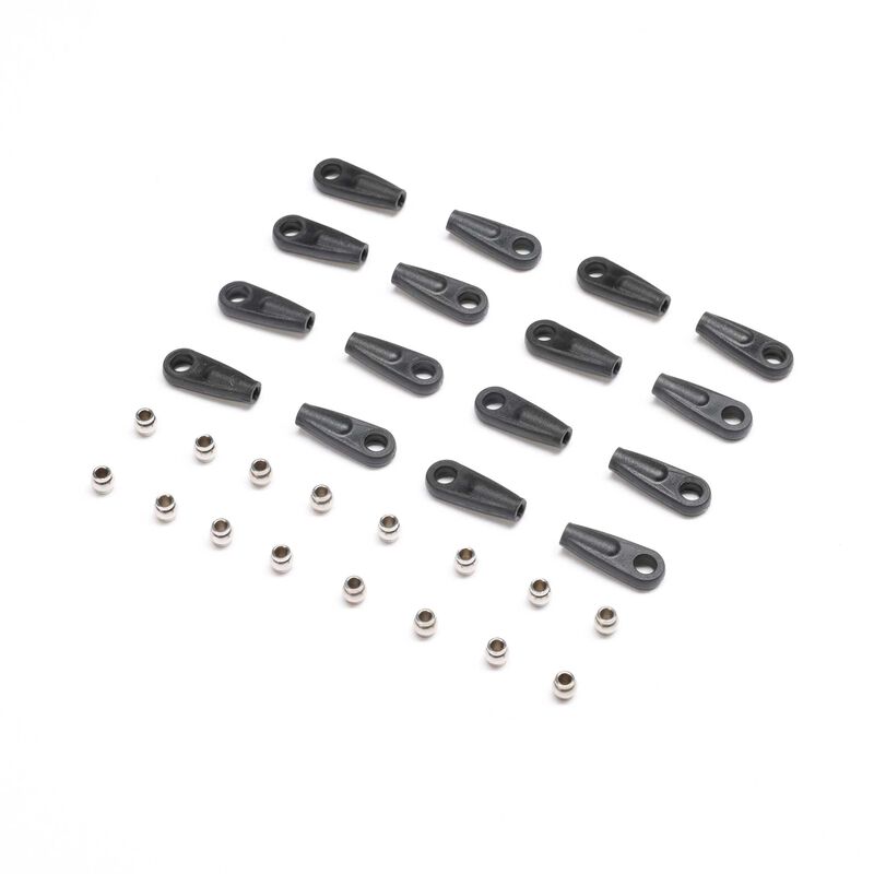 LOSI LOS214047 4-link Rod End & Pivot Balls (16): Mini LMT