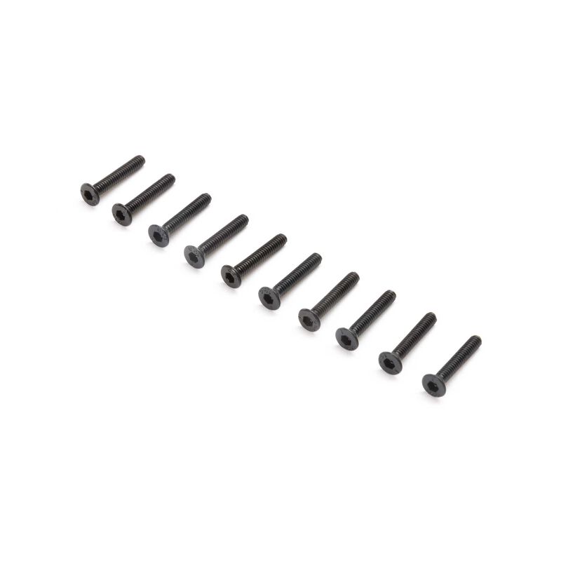LOSI LOS215003 Flat Head Screws, M2x12mm (10)
