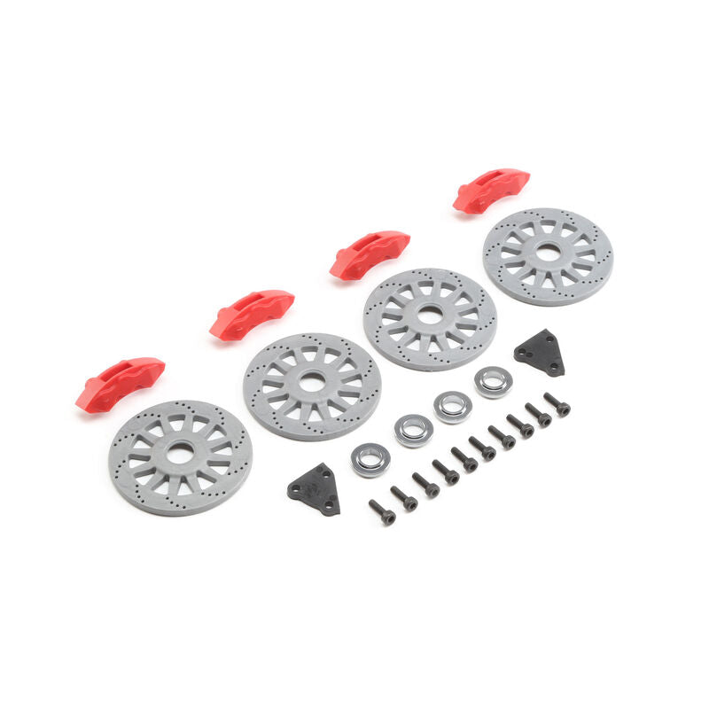LOSI LOS252109 Rotor Caliper Set: Super Rock Rey