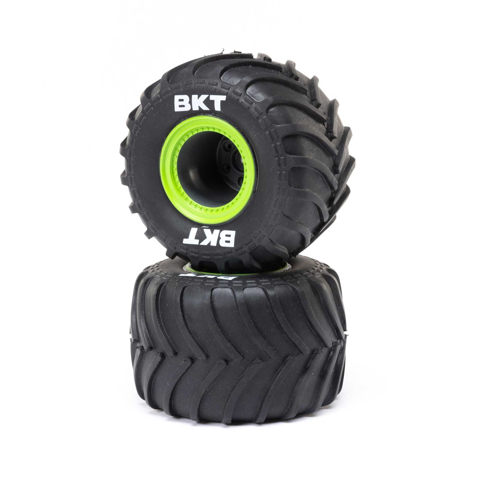 LOSI LOS41045 MT Tires,Green Beadlock, Premount(2): Mini LMT