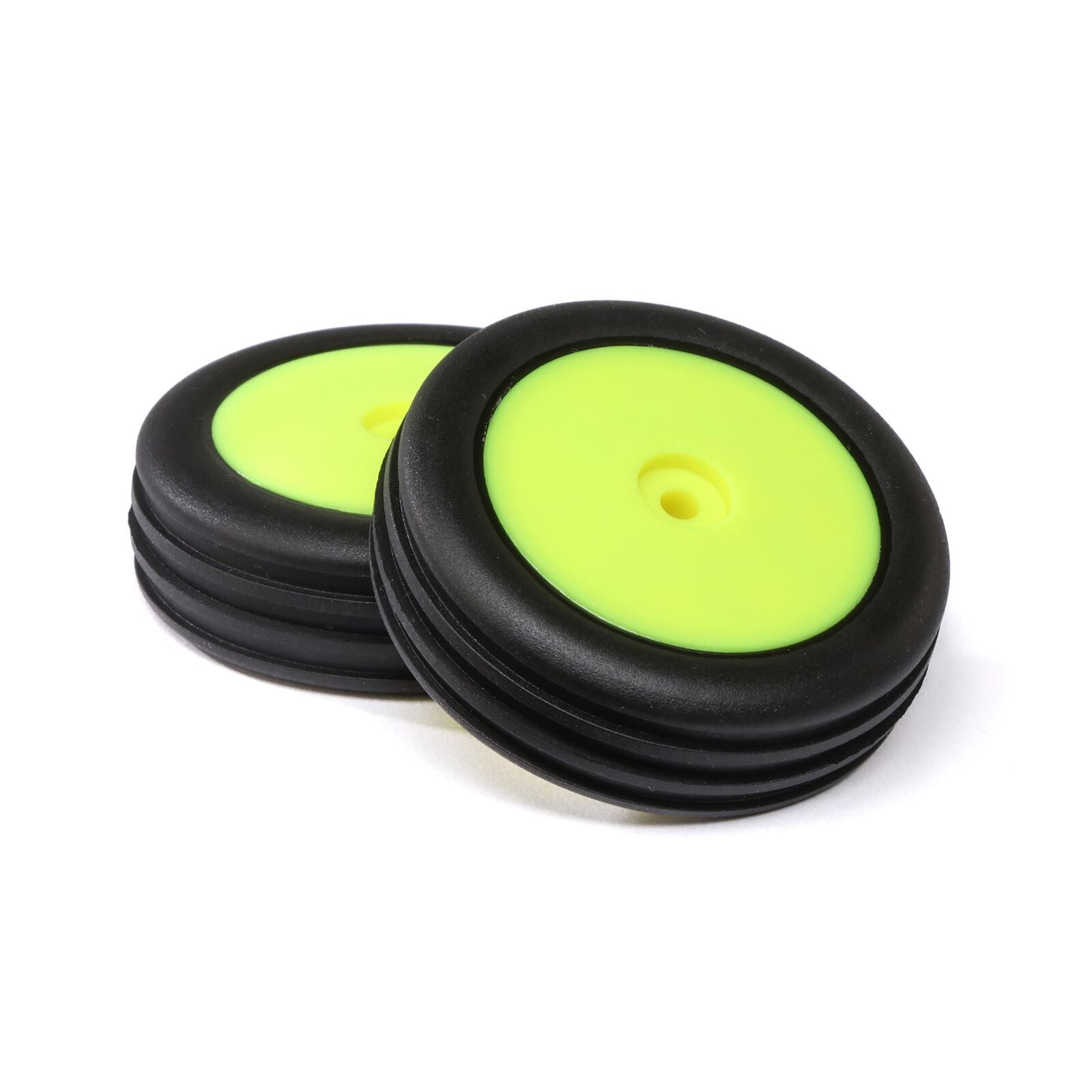 LOSI LOS41048 Wide Body Rib, Front, Mounted Tires, Yellow (2): Mini B