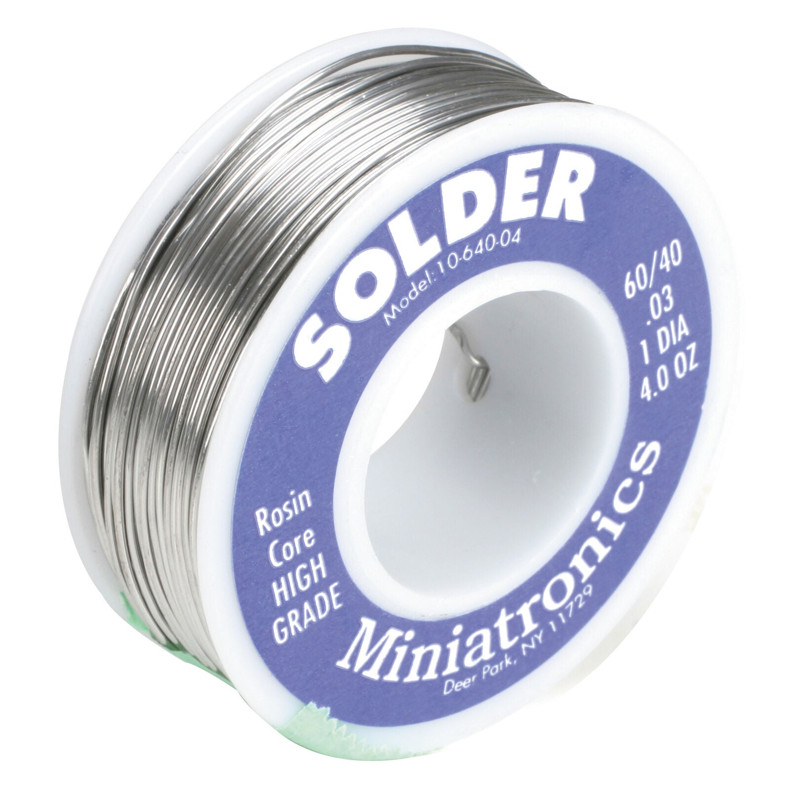 MINIATRONICS 10-640-04 Rosin Core Solder 60/40 4oz