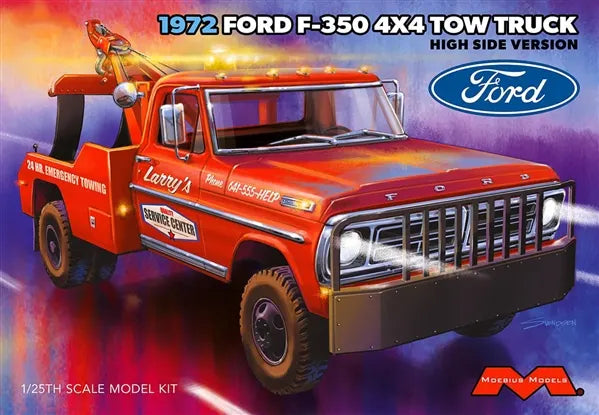 MOEBIUS 2598 1/25 1972 Ford F350 4X4 High Side Tow Truck