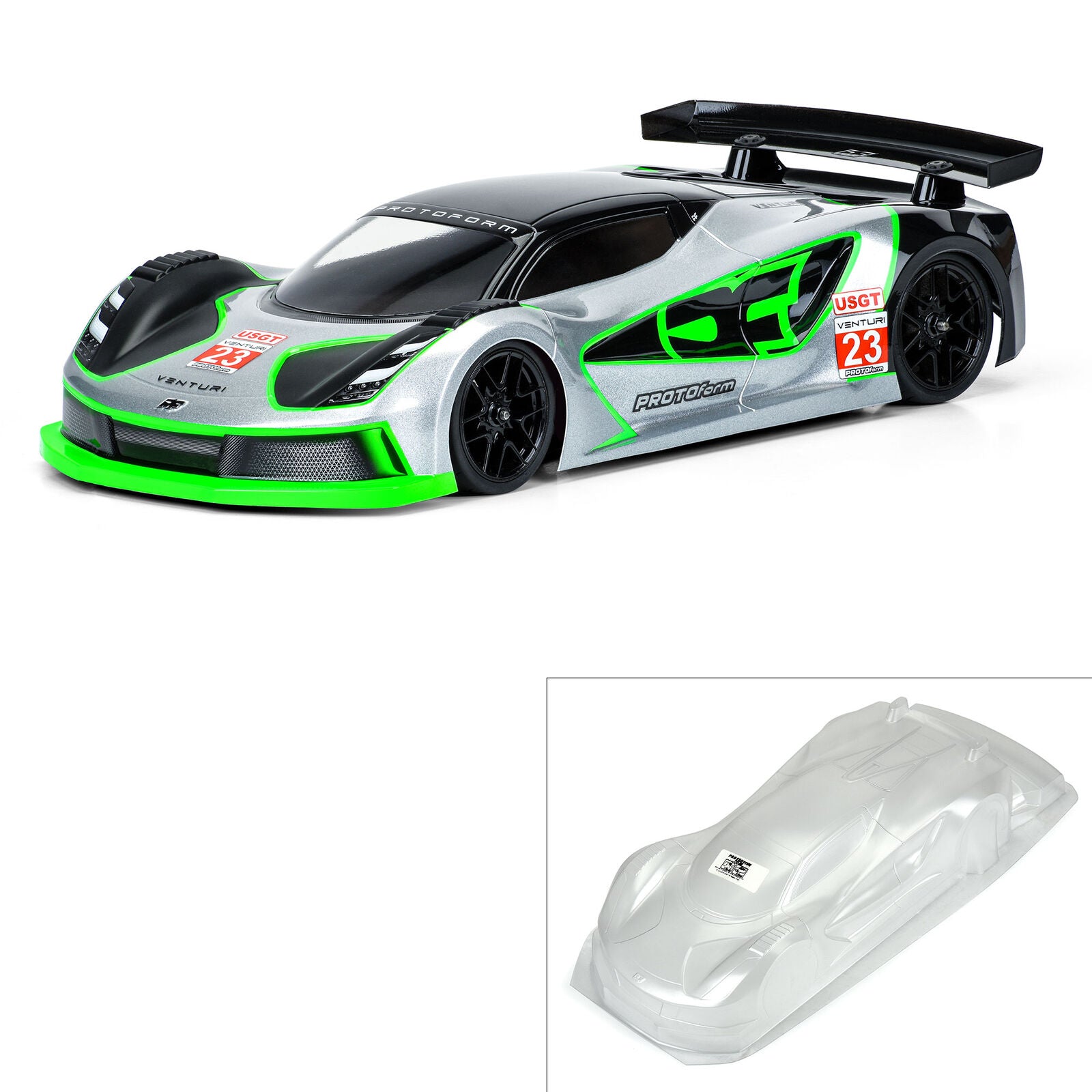 PROTOFORM 1591-25 1/10 Venturi GT Clear Body: 190mm Touring Car