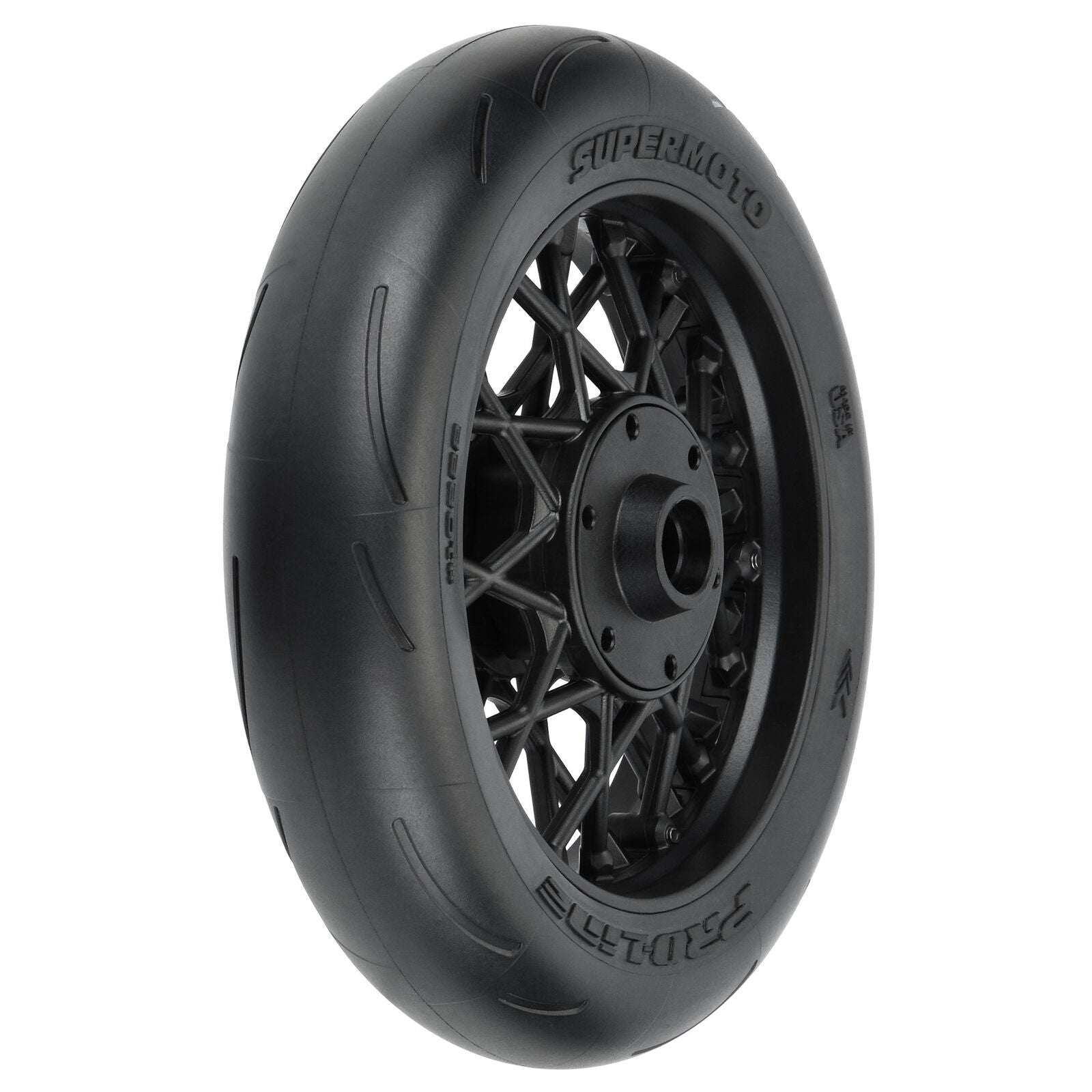 PPROLINE PRO1022210 1/4 Supermoto S3 Motorcycle Front Tire MTD Black (1): PROMOTO-MX