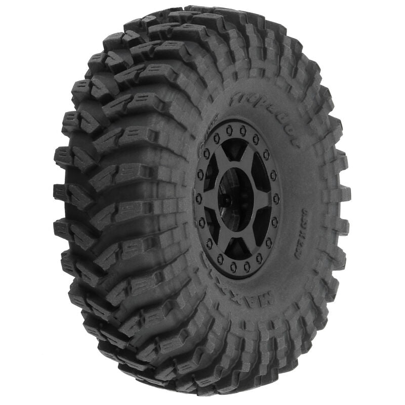 PROLINE 1022510 1/24 Maxxis Trepador F/R 1.0" Tires MTD 7mm Black Holcomb (4)