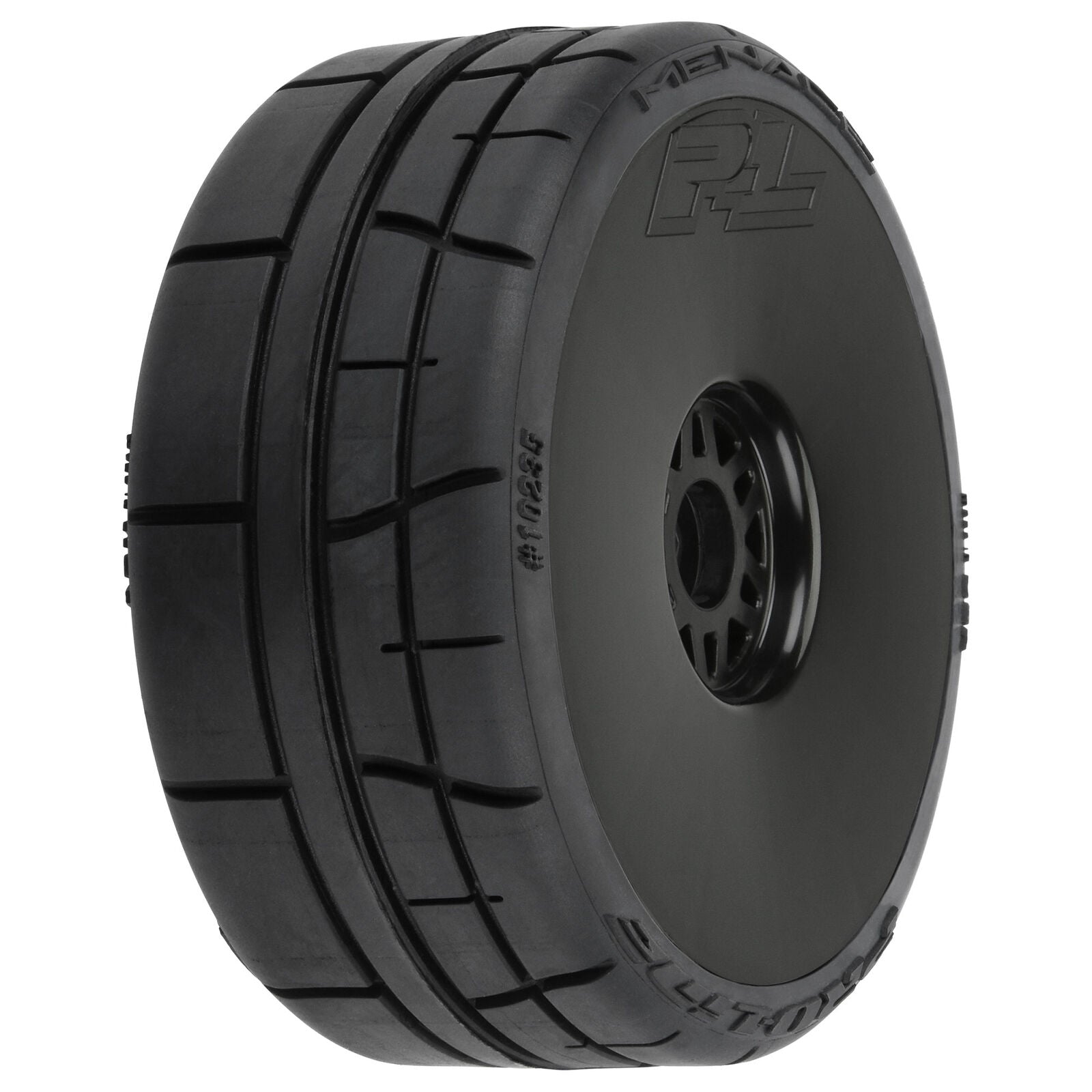 PROLINE PRO1023510 1/8 Menace HP BELTED Speed Run F/R Tires Mounted 17mm Black (2)