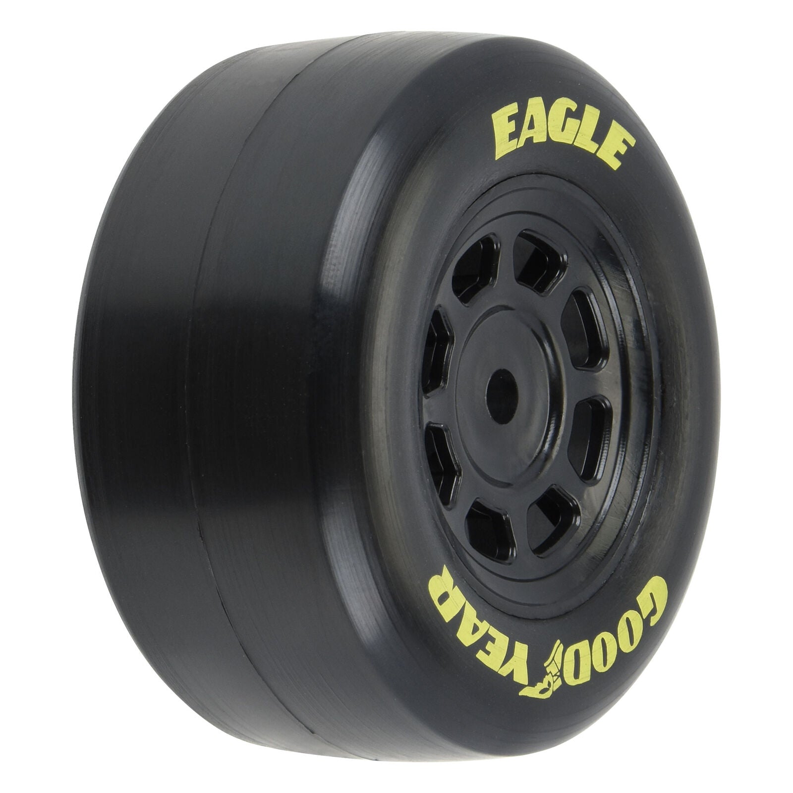 PROLINE PRO1025910 1/12 Goodyear Eagle Truck/Retro Tire F/R MTD Blk Wheels (4): NASCAR