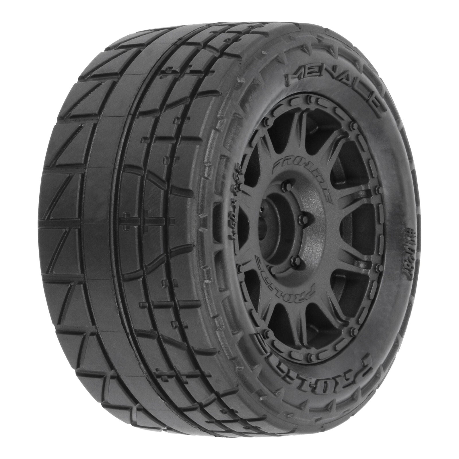 PROLINE PRO1028710 1/18 Menace F/R Street Tires MTD 12mm Black Raid (4): Granite GROM