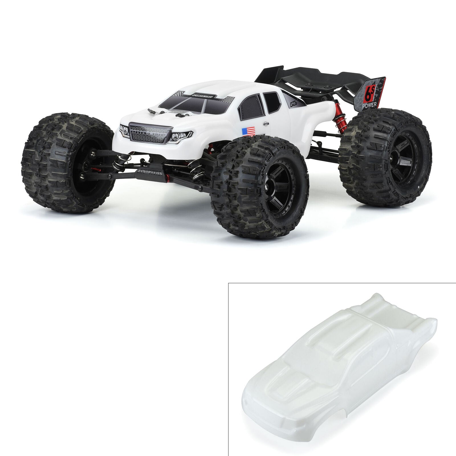 PROLINE 3526-15 1/8 PreCut Brute Bash Armor Body White Outcast & Notorious
