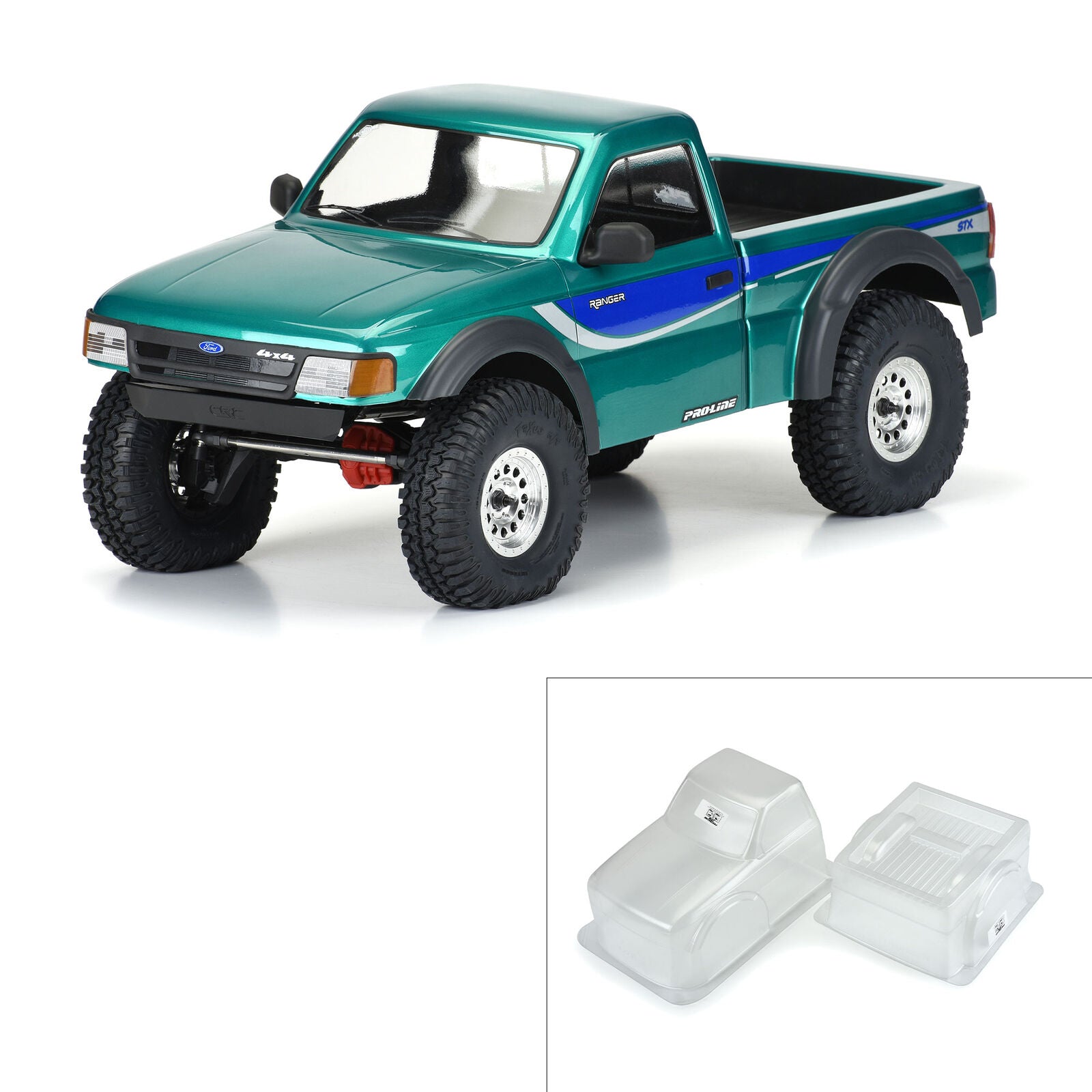 PROLINE 3537-00 1/10 1993 Ford Ranger Clear Body 12.3" (313mm) Wheelbase Crawlers