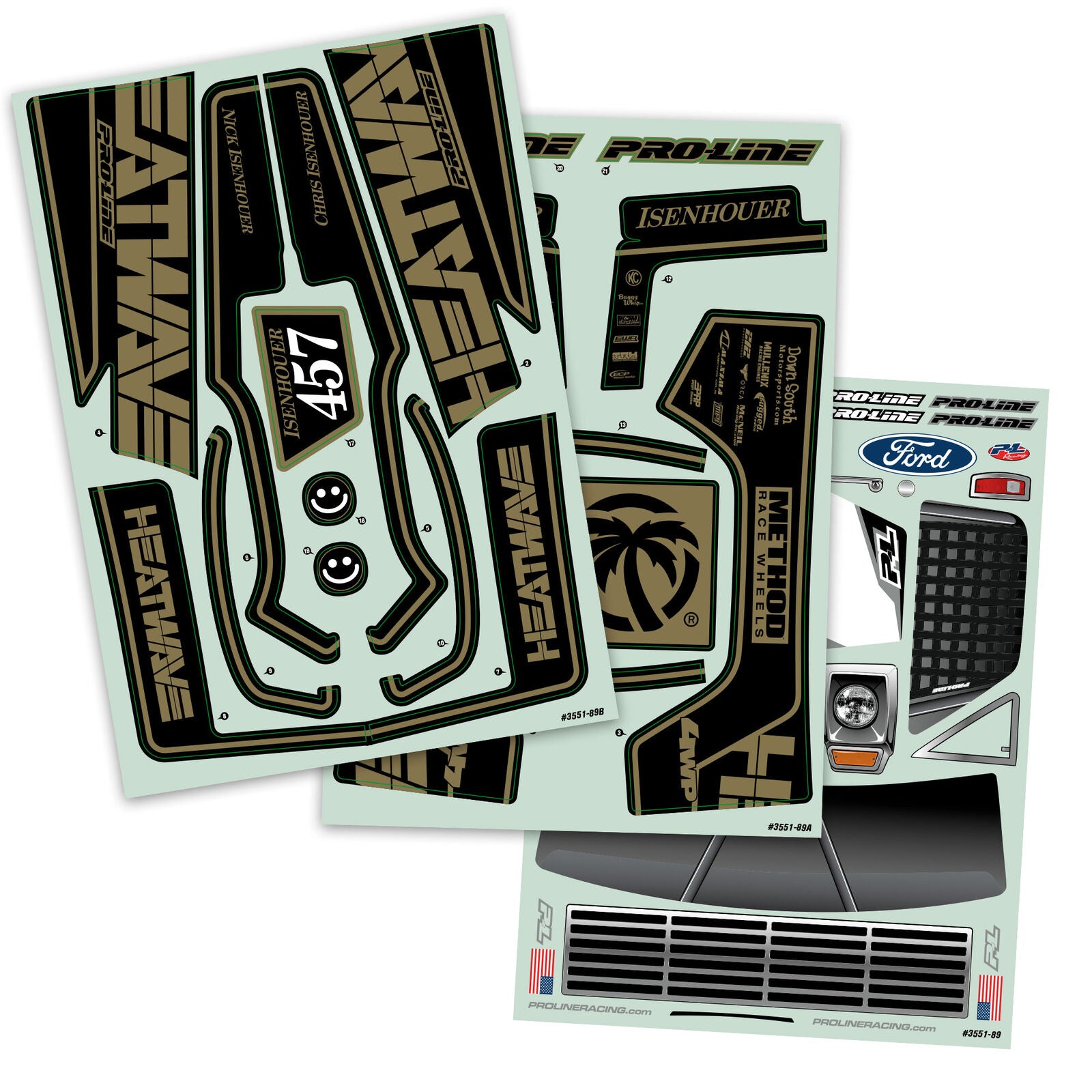 PROLINE 3551-18 Pre-Cut 1967 Ford F-100 Black Body for SC