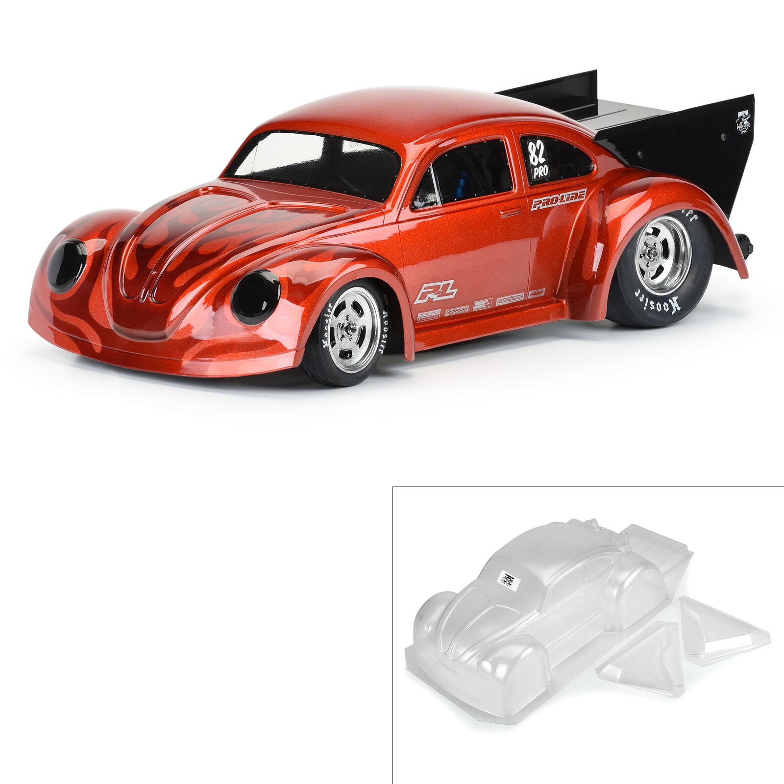 PROLINE 3558-00 1/10 Volkswagen Bug Clear Body Short Course Drag