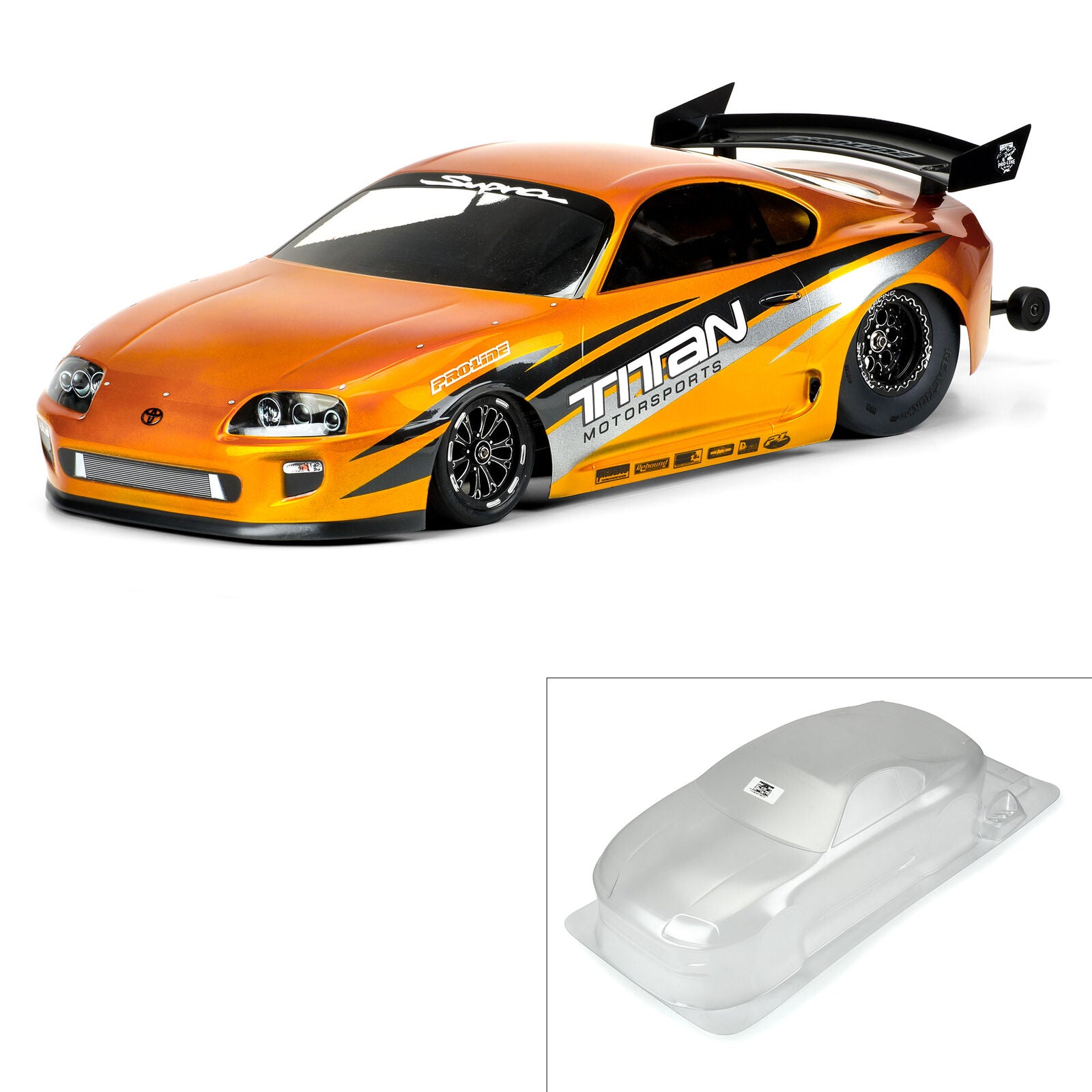 PROLINE 3561-00 1/10 1995 Toyota Supra Clear Body Drag Car