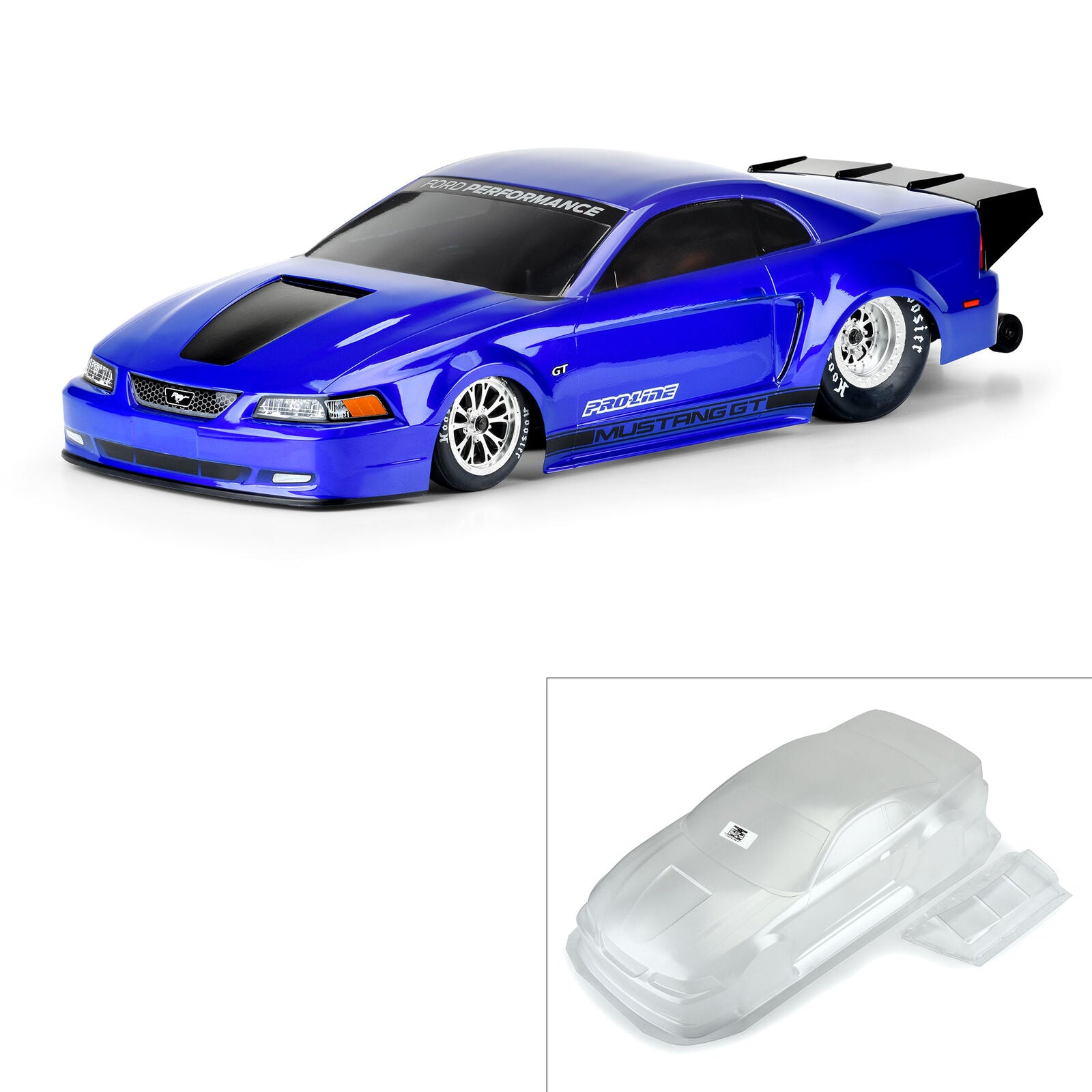PROLINE 3579-00 1/10 1999 Ford Mustang Clear Body: Drag Car