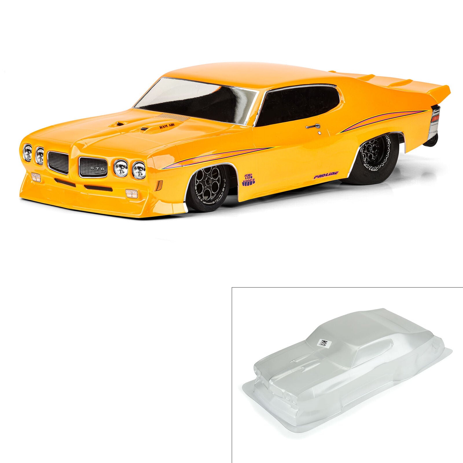 PROLINE 3588-00 1/10 1970 Pontiac GTO Judge Clear Body: Drag Car