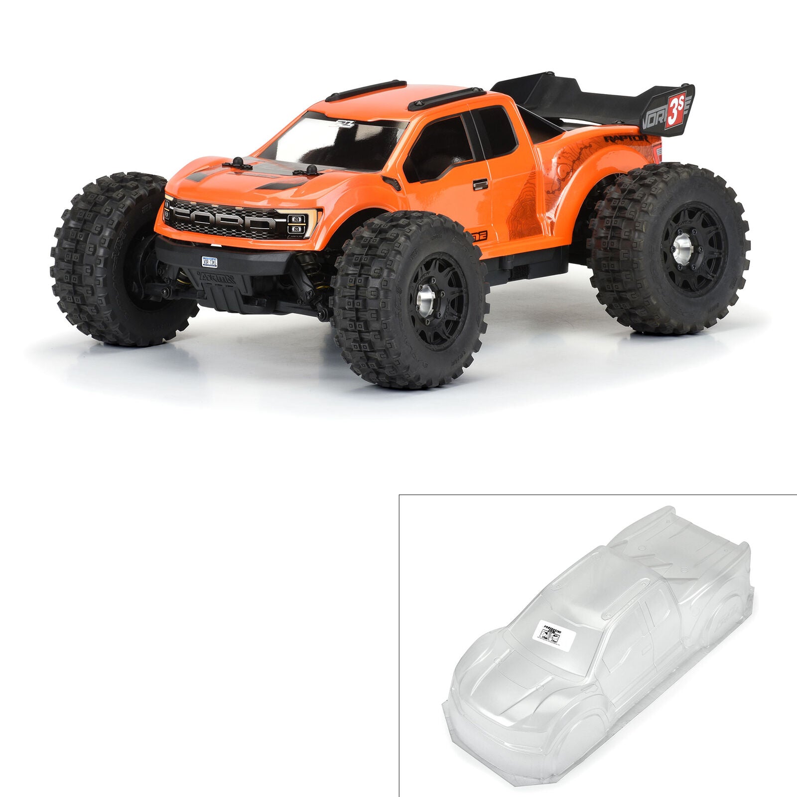 PROLINE PRO359700 1/10 2022 Ford F-150 Raptor Clear Body: Vorteks