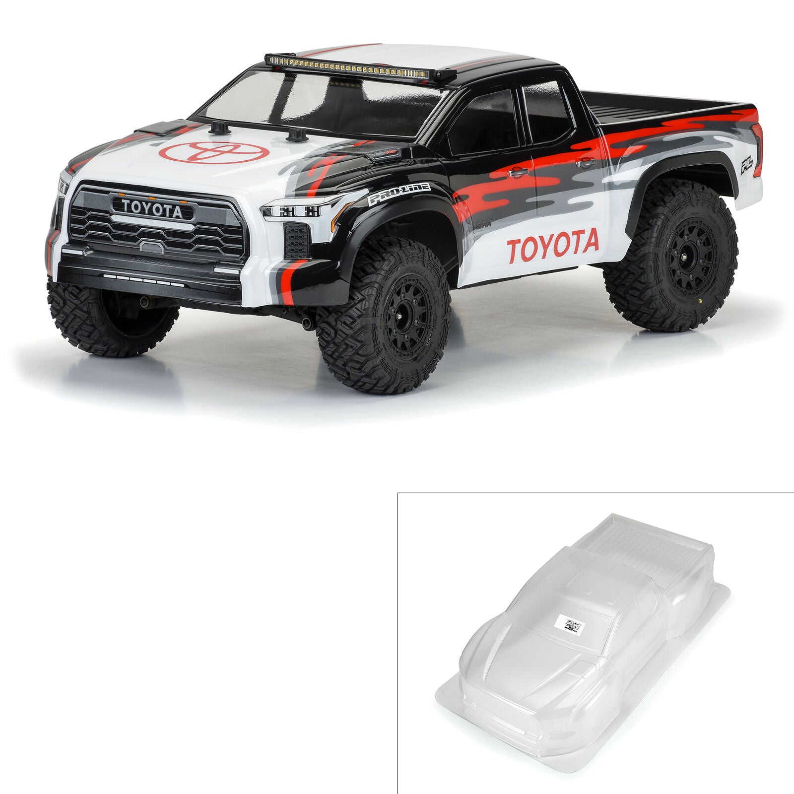 PROLINE PRO361400 1/10 2023 Toyota Tundra TRD Pro Clear Body: Short Course
