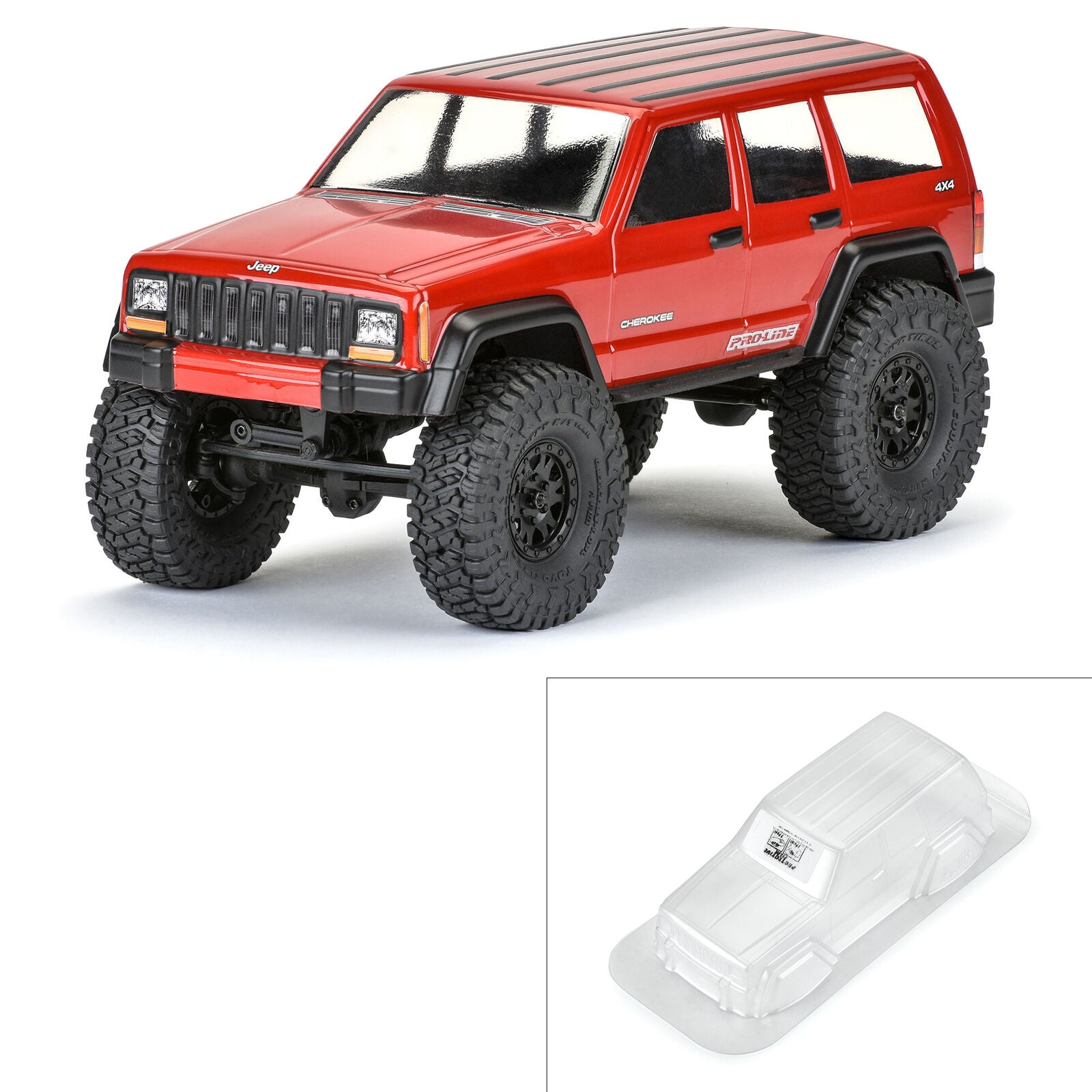 PROLINE PRO363100 1/24 2001 Jeep Cherokee Clear Body: SCX24