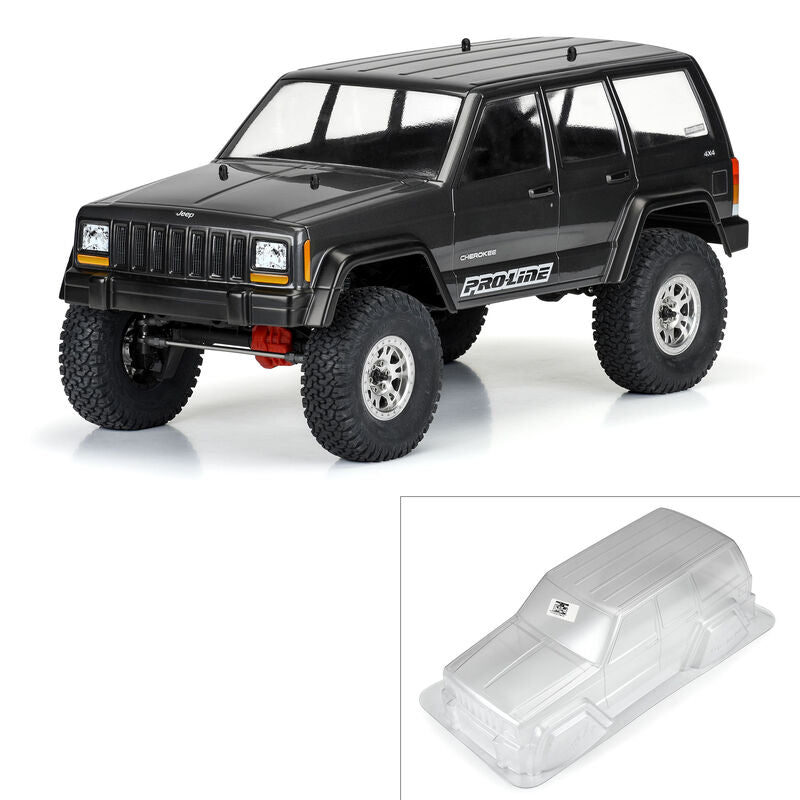 PROLINE PRO363500 1/10 2001 Jeep Cherokee Clear Body 12.3” (313mm) Wheelbase Crawlers