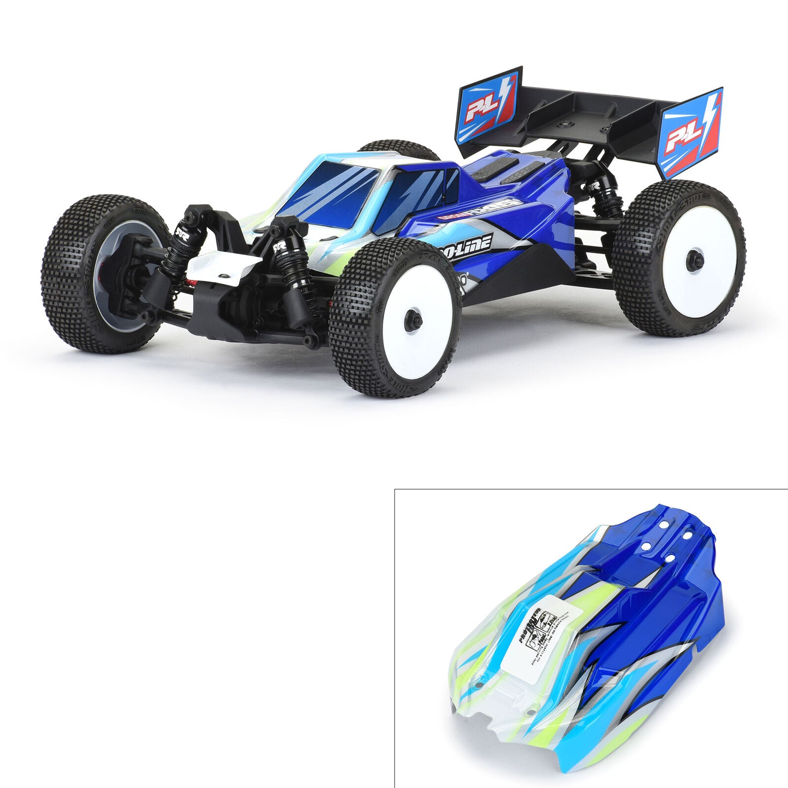 PROLINE PRO367121 Limited Edition 1/14 Pre-Cut/Pre-Painted Axis Jagged (White/Blue) Body: Typhon GROM