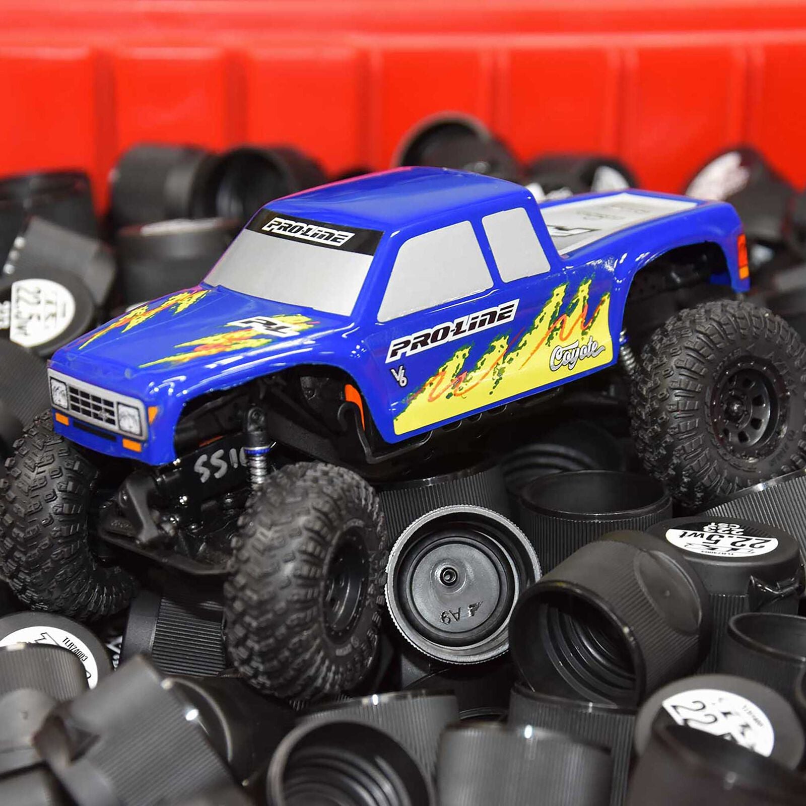 PROLINE PRO369413 1/30 Pre-Cut Coyote High Performance Blue Body for Axial SCX30