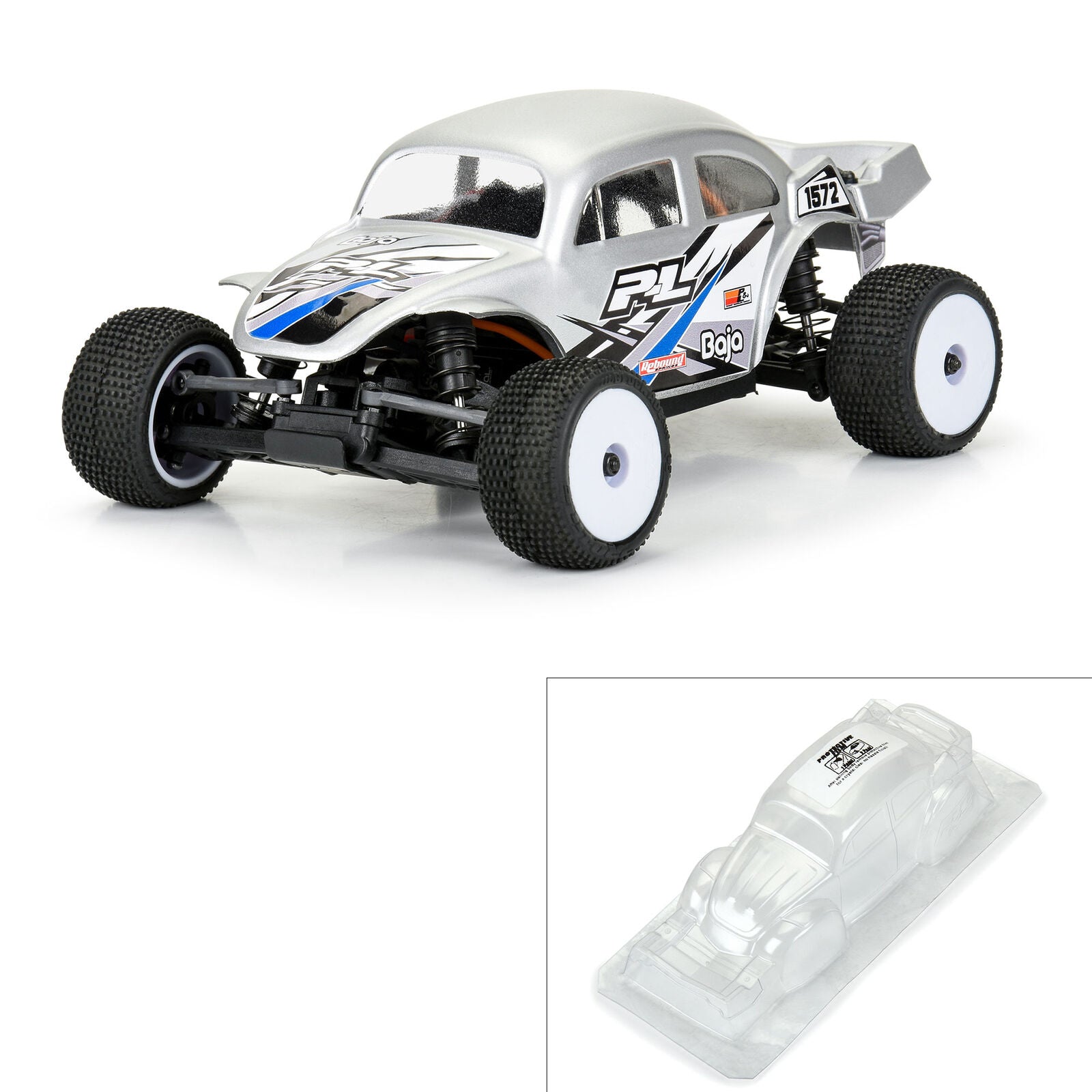 PROLINE PRO370300 1/28 VW Baja Bug Clear Body: Micro-T