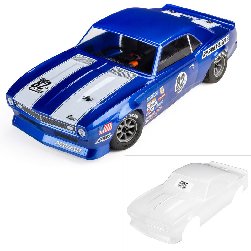 PROLINE PRO372717 1/12 Pre-Cut 1968 Chevy Camaro Clear VTA Body: Losi NASCAR® Race Car