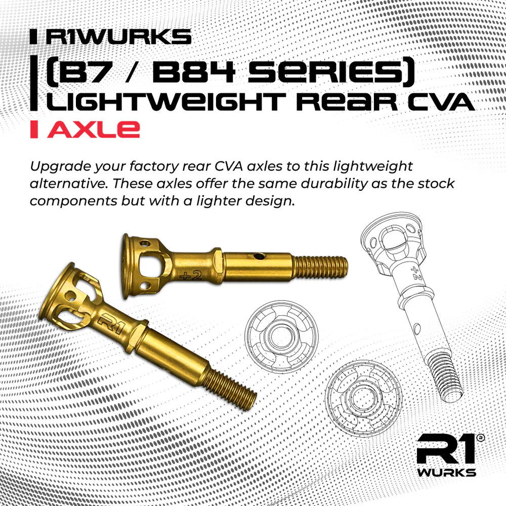 R1WURKS 900071 (B7 / B84 Series) Lightweight Rear CVA Axle