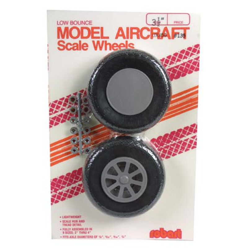 ROBART 135 Scale Diamond Tread Wheels 3-1/2 3.5" Diamond UX350