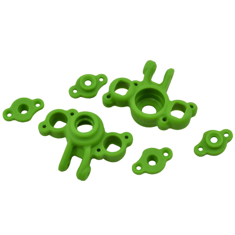 RPM 73164 Green Axle Carriers For Traxxas 1/16th Scale, Revo, Slash,Summit And Rally. Req'd 1.25mm Or .050 hex Wrench For Included Screws
