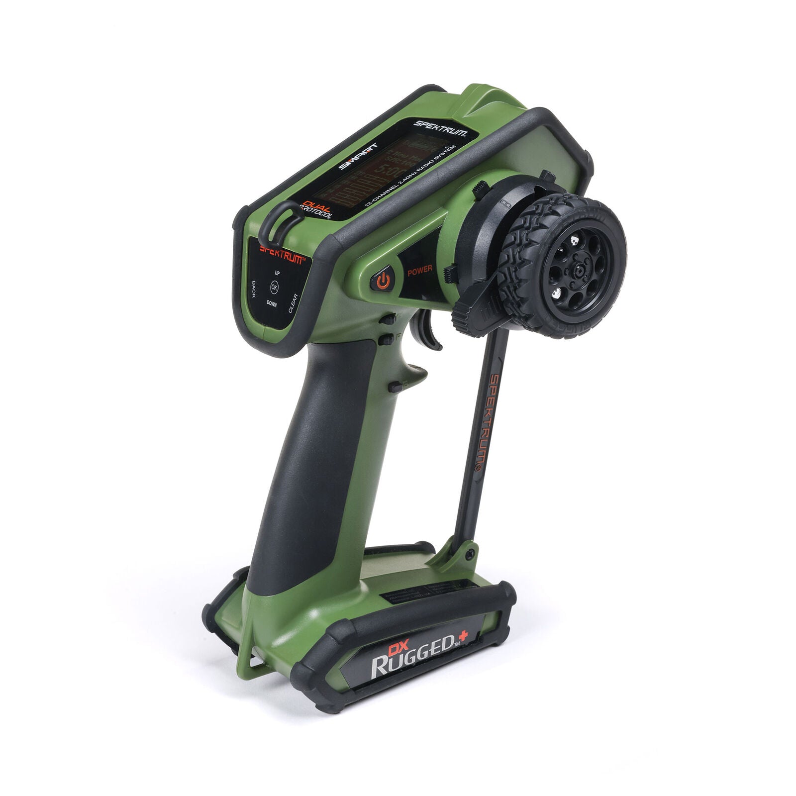 SPEKTRUM SPMR6220G DX Rugged+ 12-Channel DSMR+ Transmitter, Green