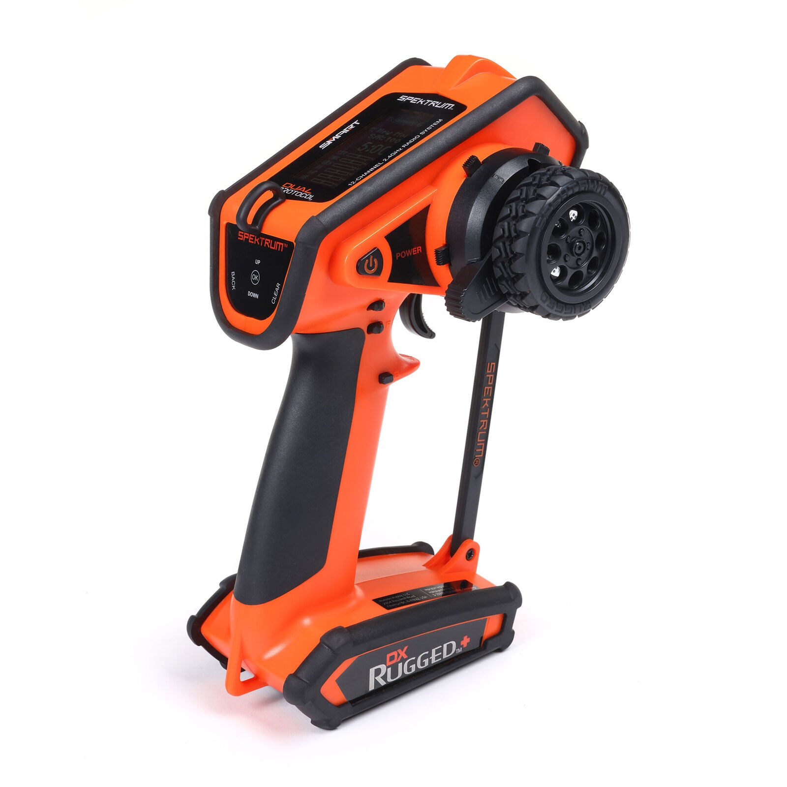 SPEKTRUM SPMR6220O DX Rugged+ 12-Channel DSMR+ Transmitter, Orange
