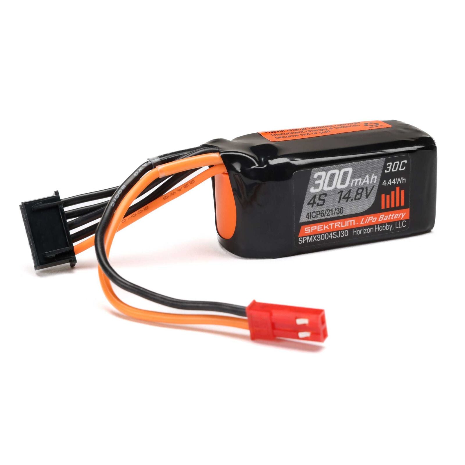 SPEKTRUM SPMX3004SJ30 4S 14.8V 300mAh 30C LiPo Battery