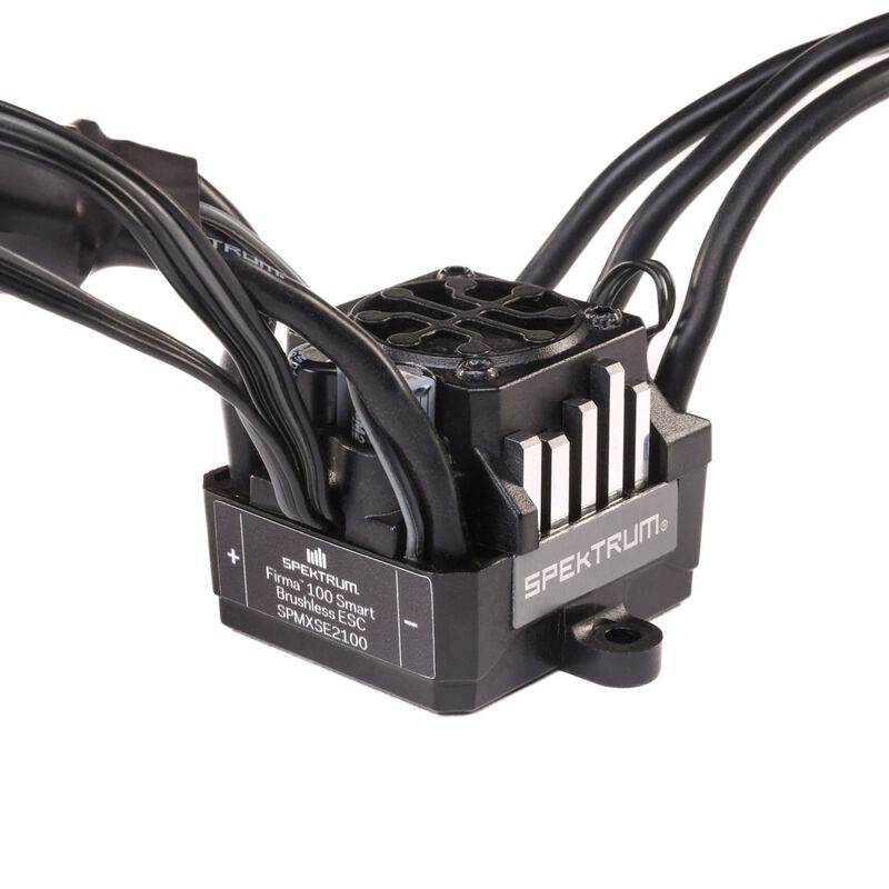 SPEKTRUM SPMXSE2100 Firma 100A Black Edition Brushless Smart ESC, 2S-3S