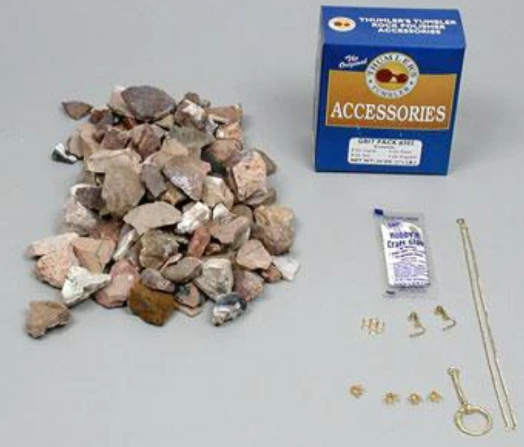 TRUSQUARE 709 Refill Kit - Contains  #302 Grit Pack, #407 Crushed Rocks, #405 Jewerly Kit