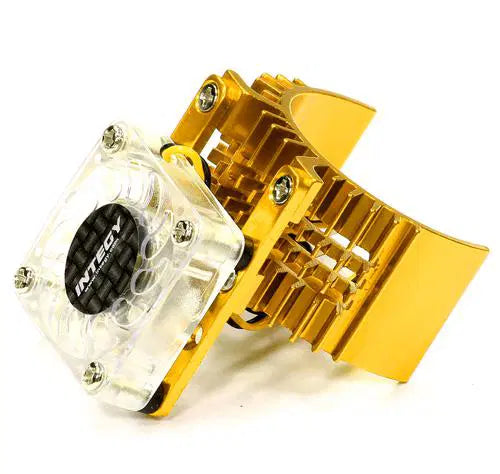 INTEGY T8074GOLD Motor Heatsink 540 Size w/ Cooling Fan for Slash Stampede 2WD Rustler 2WD Bandit