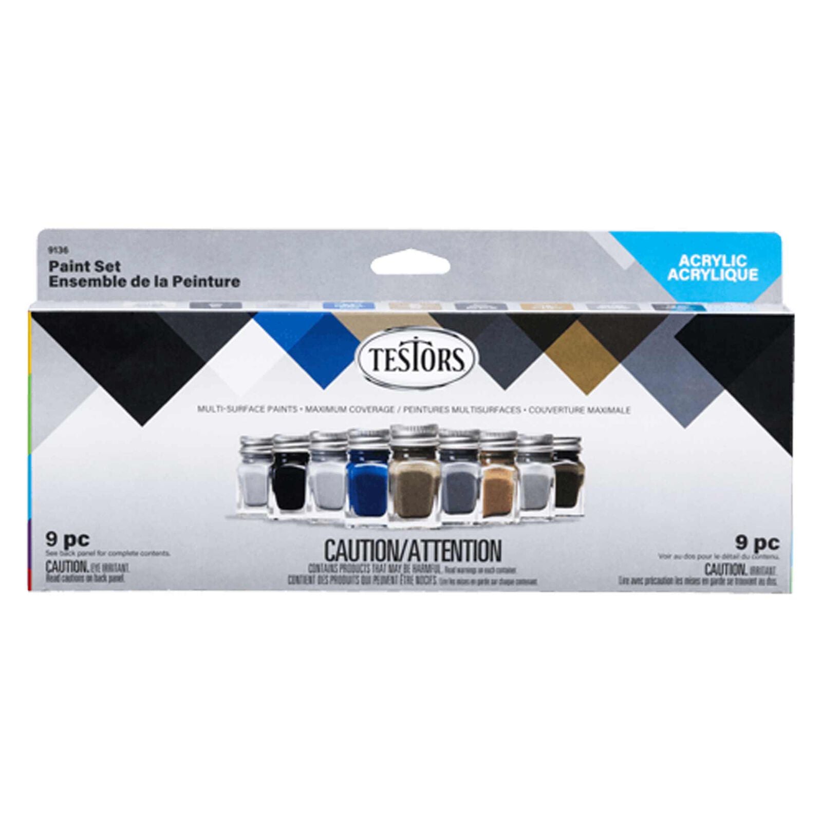TESTORS 9136 Aircraft Spray Acrylic Set