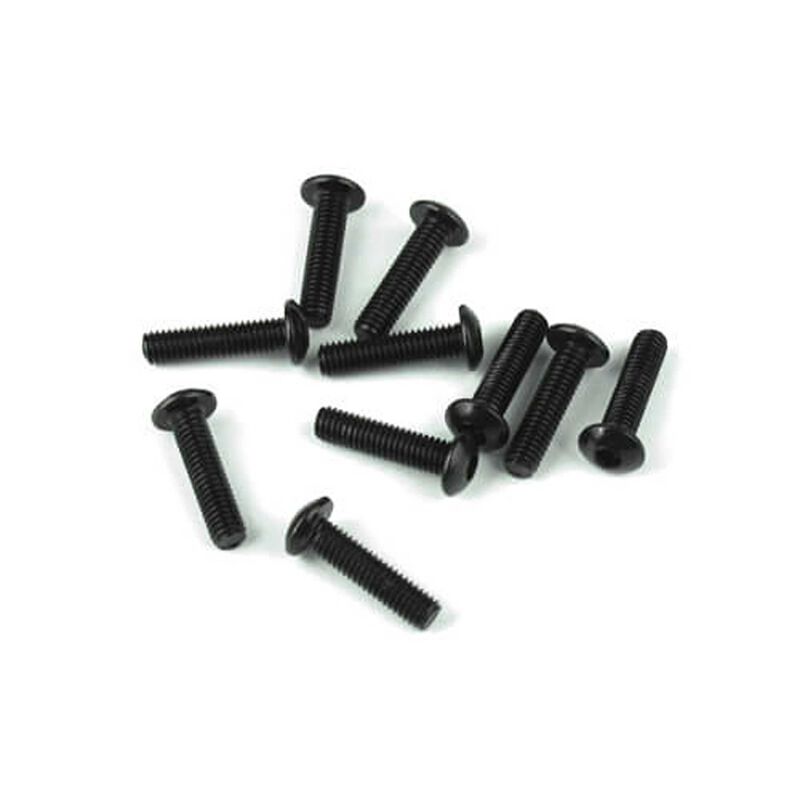 TEKNO TKR1404 M3x12mm Button Head Screws, Black (10)