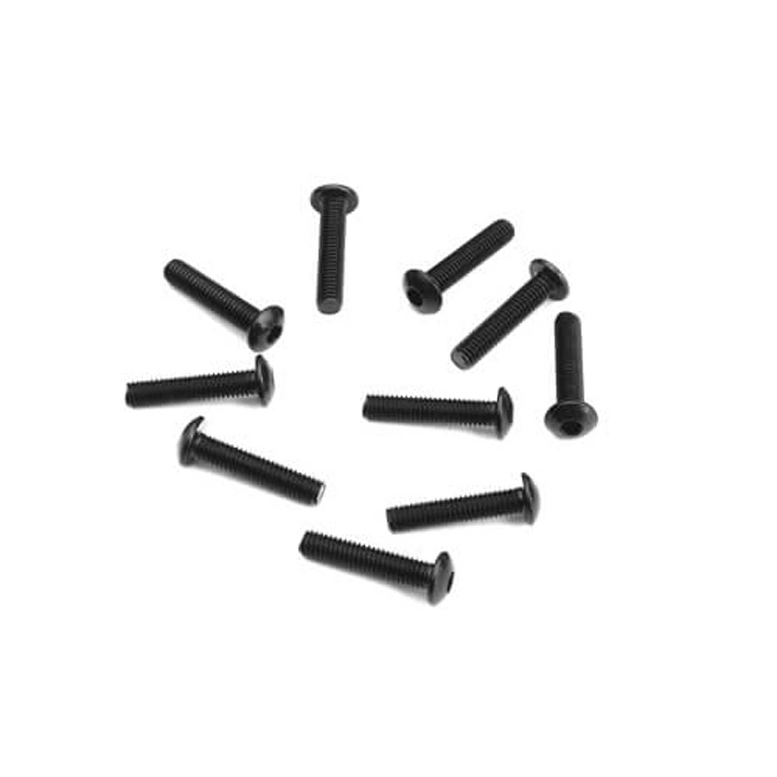 TEKNO TKR1405 M3x14mm Button Head Screws, Black (10)