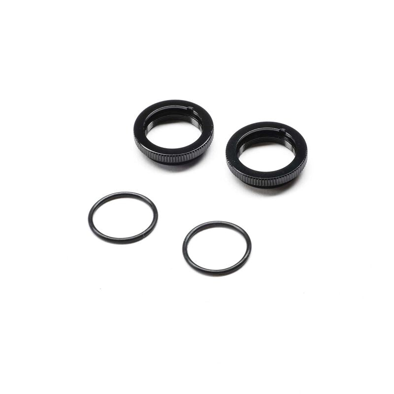 LOSI TLR-1076 Threaded Spring Collar, 13mm (2): 22X