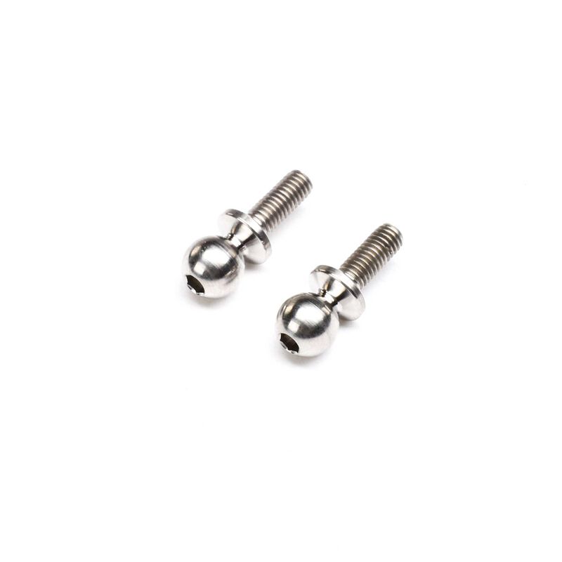 LOSI TLR-1172 Ball Stud, 5.8mm x 8mm, Titanium (2): 22X
