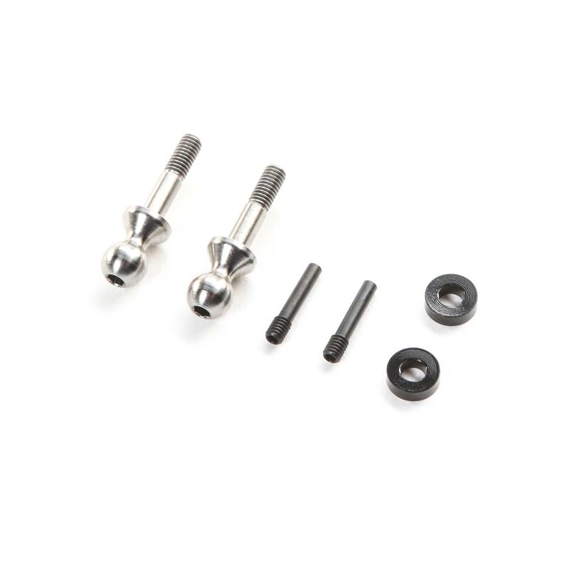 LOSI TLR-1271 Shock Standoff, Titanium, Snap Fit (2): 22X-4 2.0