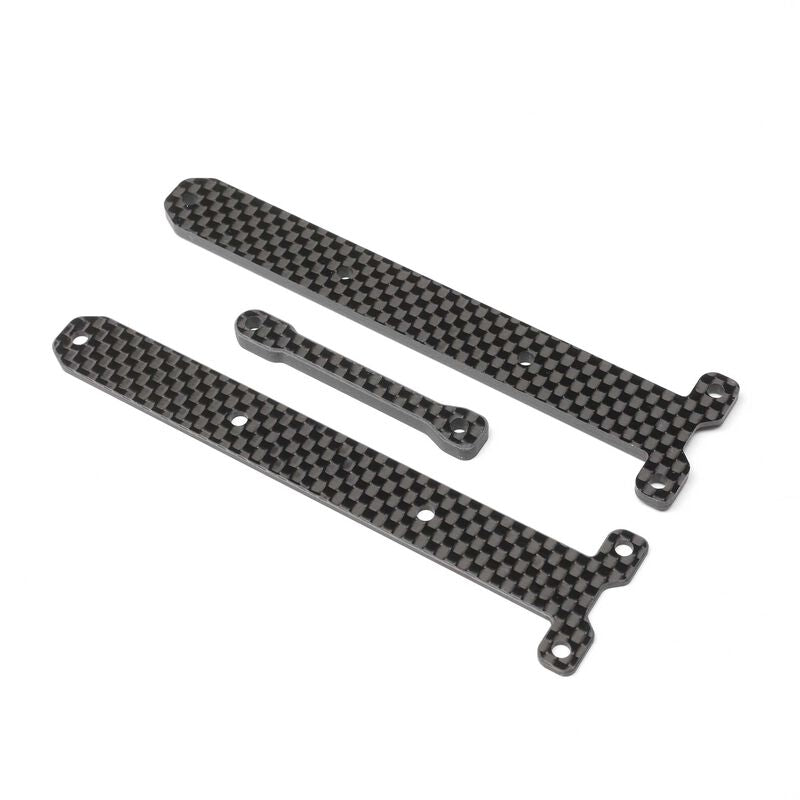 LOSI TLR231104 Carbon Chassis Brace Supports, 1.5 & 3.5mm: 22X-4