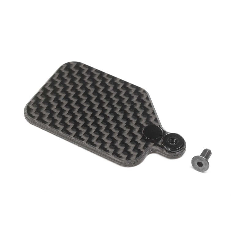 LOSI TLR331060 Carbon Receiver Mounting Plate: 22X-4