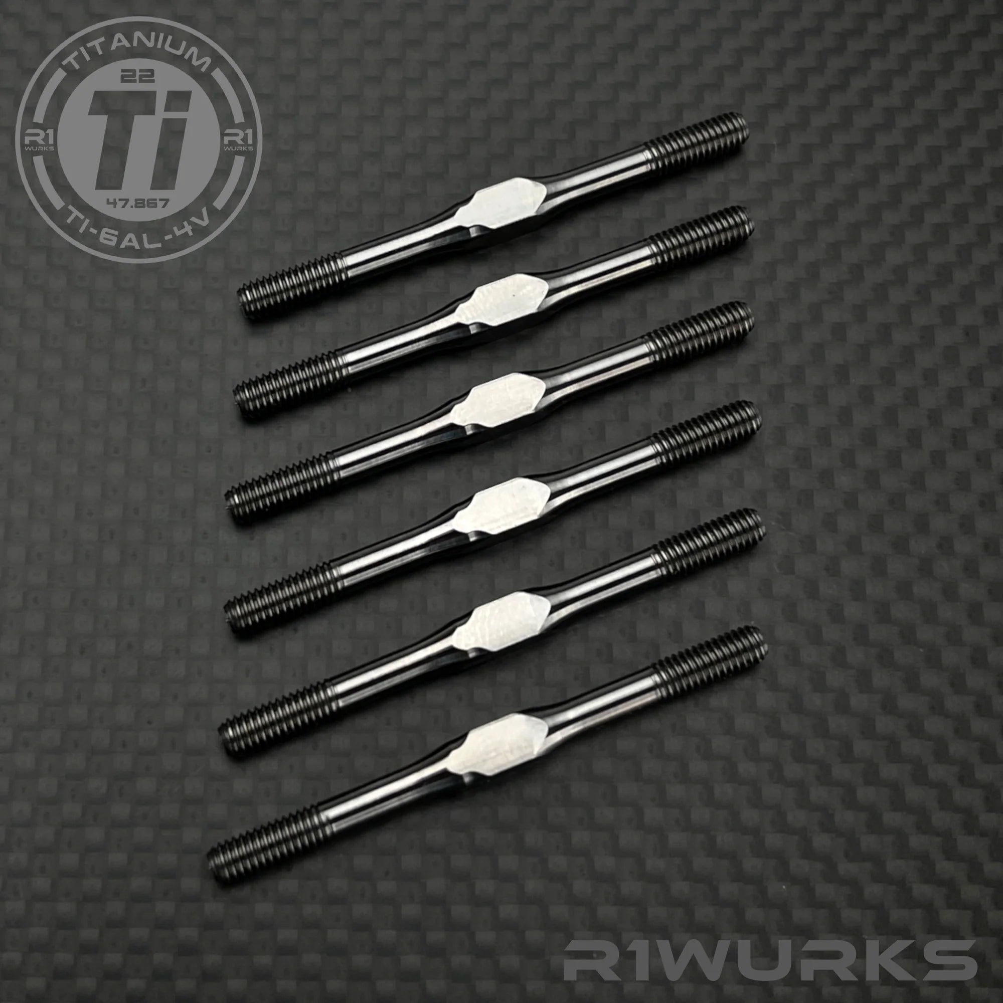 R1WURKS 900105 (B7 / B84 Series) Titanium Turnbuckle Set, M3.5