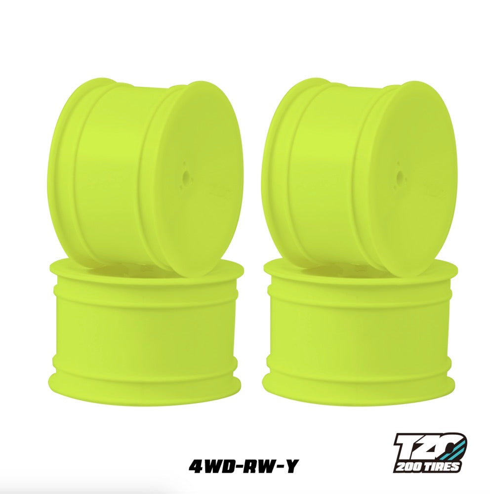 TZO 200 TIRES RWD-RW-Y Yellow 1/10 Rear 2.2 wheels 4pcs/bag