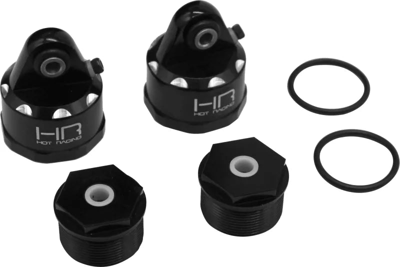 HOT RACING AFE156AX01 Kraton / Outcast 8S Aluminum Bleeder Shock Cap & Cartridge Set (2)
