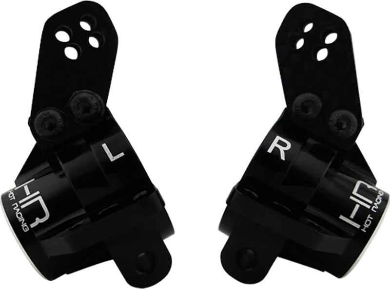 HOT RACING AON22M01 Aluminum Rear Axle Carriers w/ Bearings, Black, for Arrma Kraton Outcast